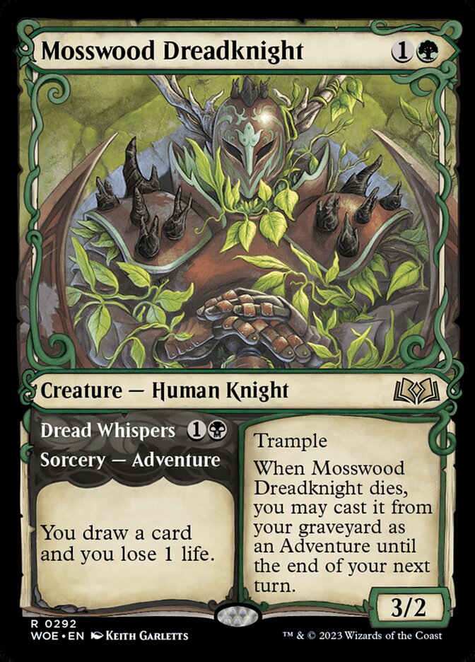 Mosswood Dreadknight // Dread Whispers (Wilds of Eldraine)