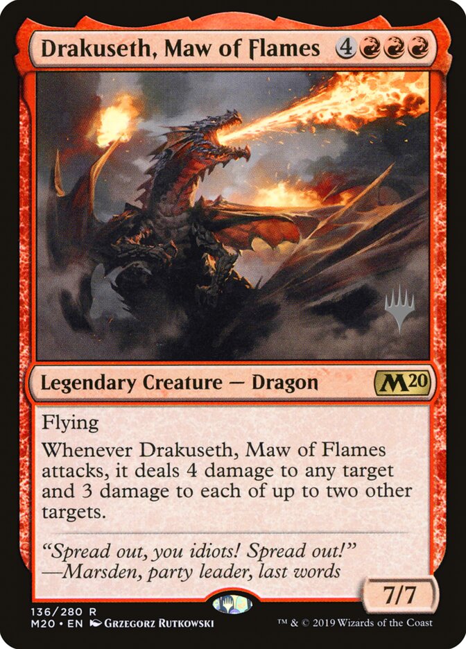 Drakuseth, Maw of Flames (Core Set 2020 Promos)