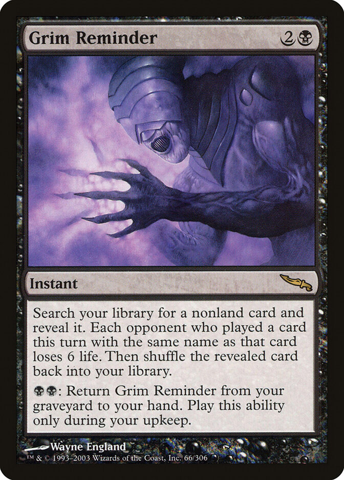 Grim Reminder (Mirrodin)