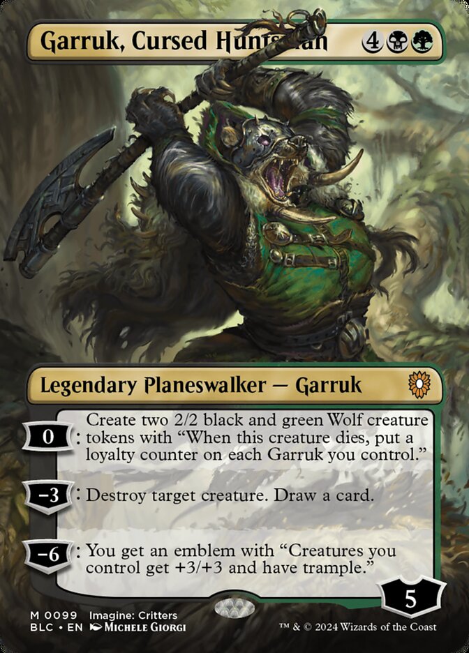 Garruk, Cursed Huntsman (Bloomburrow Commander)