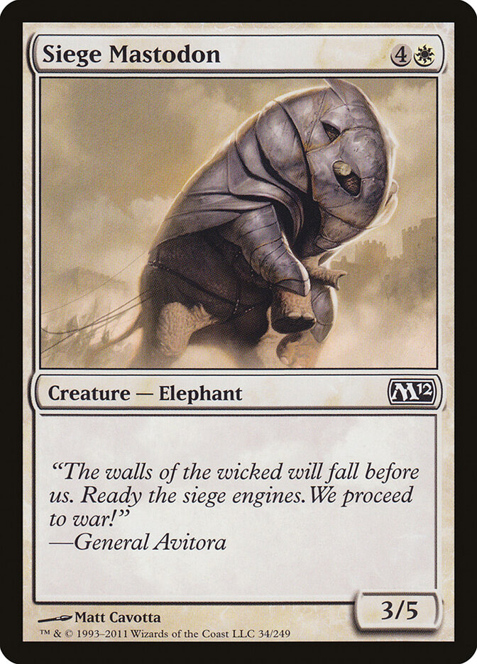 Siege Mastodon (Magic 2012)