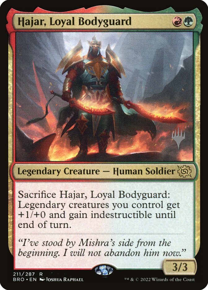Hajar, Loyal Bodyguard (The Brothers' War Promos)