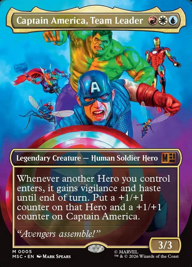 Captain America, Team Leader (Marvel Super Heroes Commander)