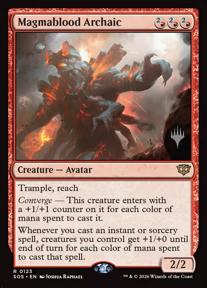 Magmablood Archaic (Secrets of Strixhaven Promos)