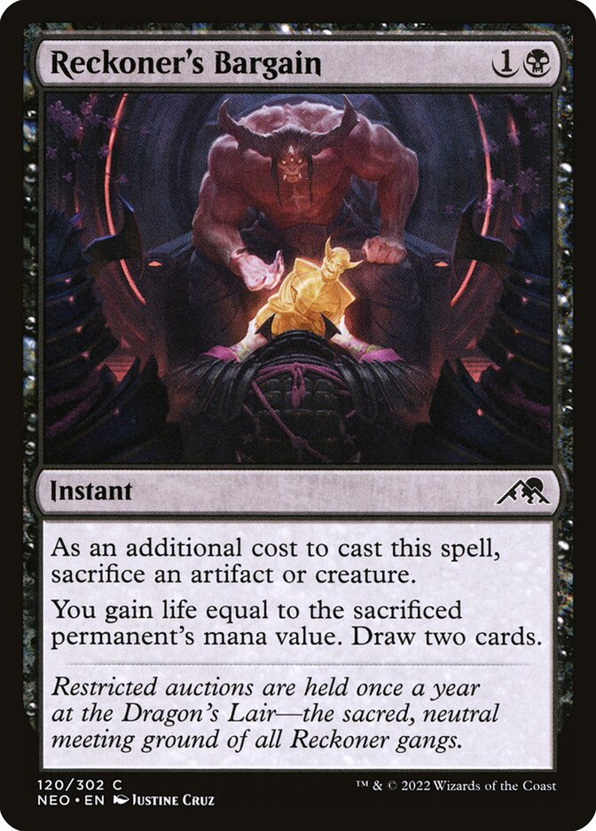Reckoner's Bargain (Kamigawa: Neon Dynasty)