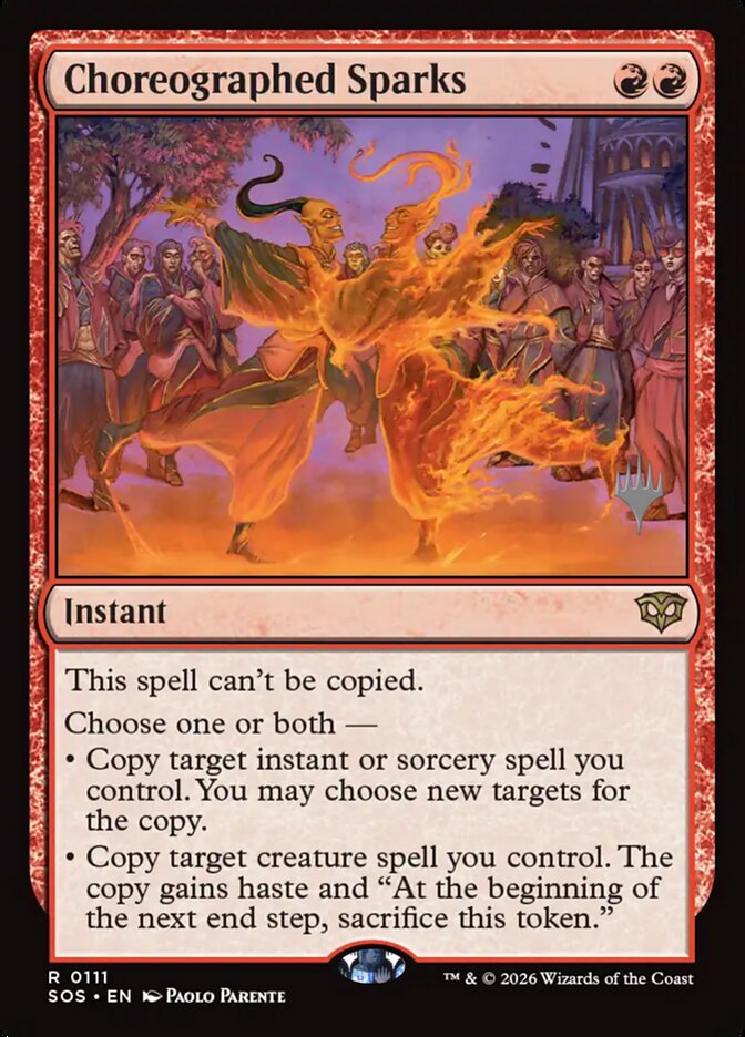 Choreographed Sparks (Secrets of Strixhaven Promos)