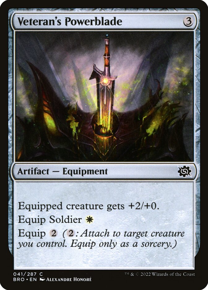 Veteran's Powerblade (The Brothers' War)