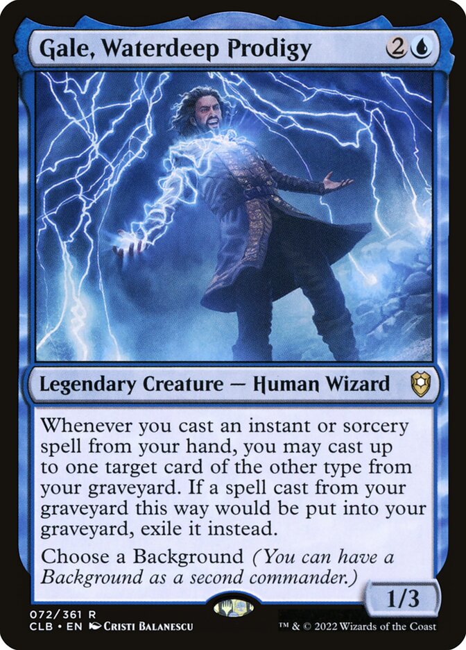 Gale, Waterdeep Prodigy (Commander Legends: Battle for Baldur's Gate)