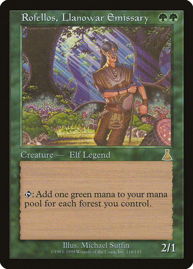Rofellos, Llanowar Emissary (Urza's Destiny)