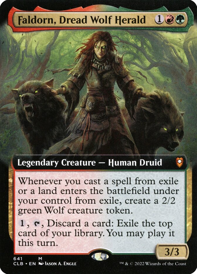 Faldorn, Dread Wolf Herald (Commander Legends: Battle for Baldur's Gate)