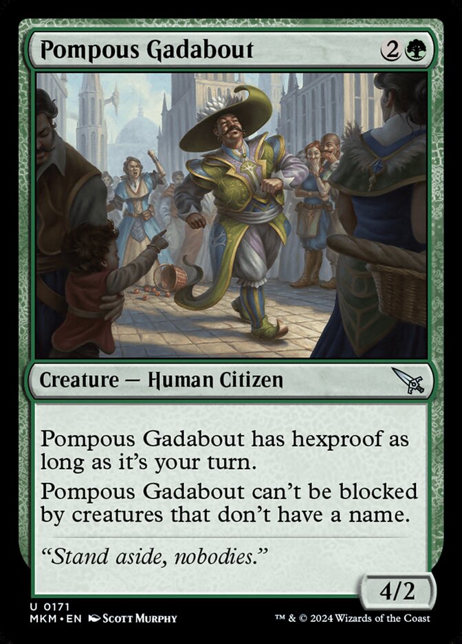 Pompous Gadabout (Murders at Karlov Manor)