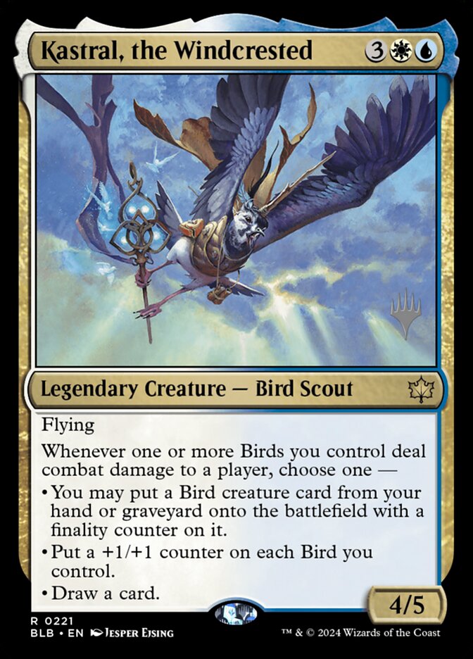 Kastral, the Windcrested (Bloomburrow Promos)