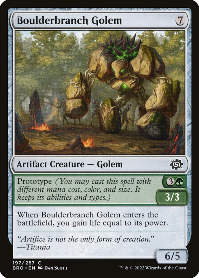 Boulderbranch Golem (The Brothers' War)