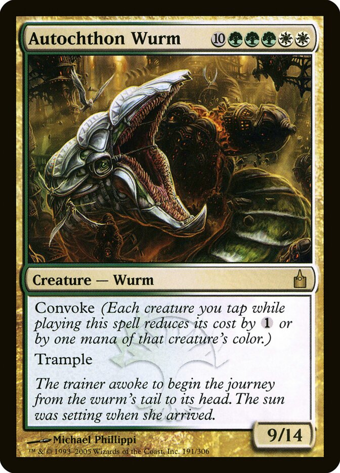 Autochthon Wurm (Ravnica: City of Guilds)