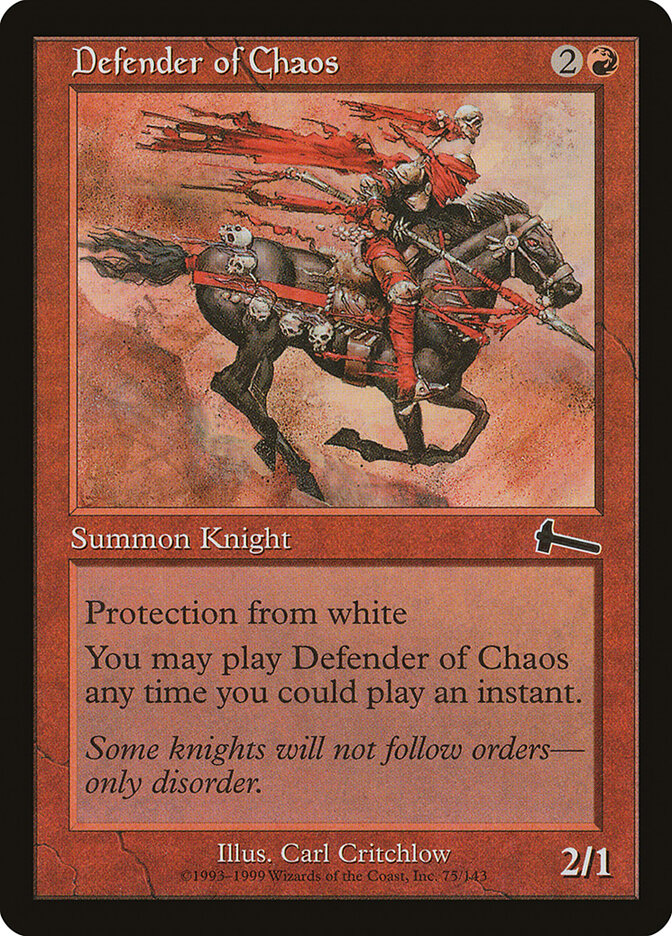 Defender of Chaos (Urza's Legacy)