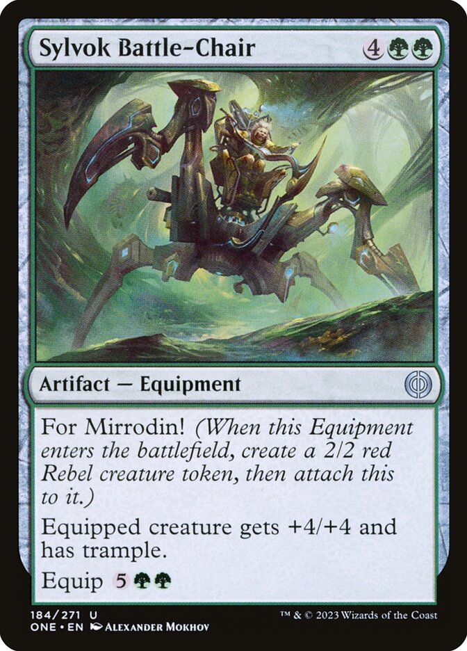 Sylvok Battle-Chair (Phyrexia: All Will Be One)