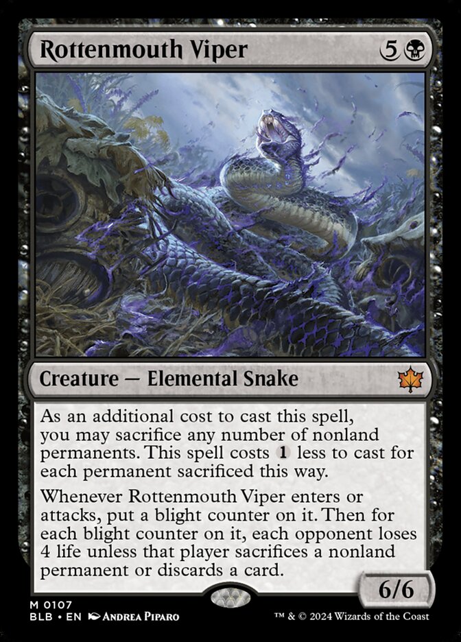 Rottenmouth Viper (Bloomburrow)