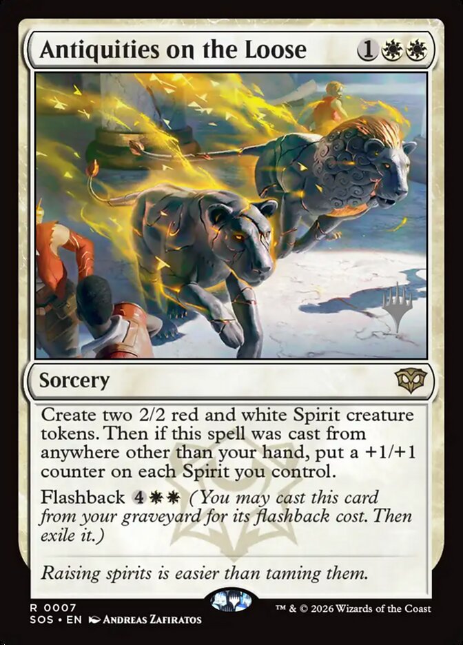 Antiquities on the Loose (Secrets of Strixhaven Promos)