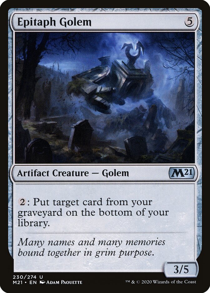 Epitaph Golem (Core Set 2021)