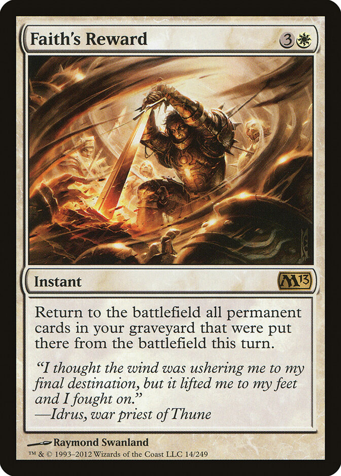 Faith's Reward (Magic 2013)
