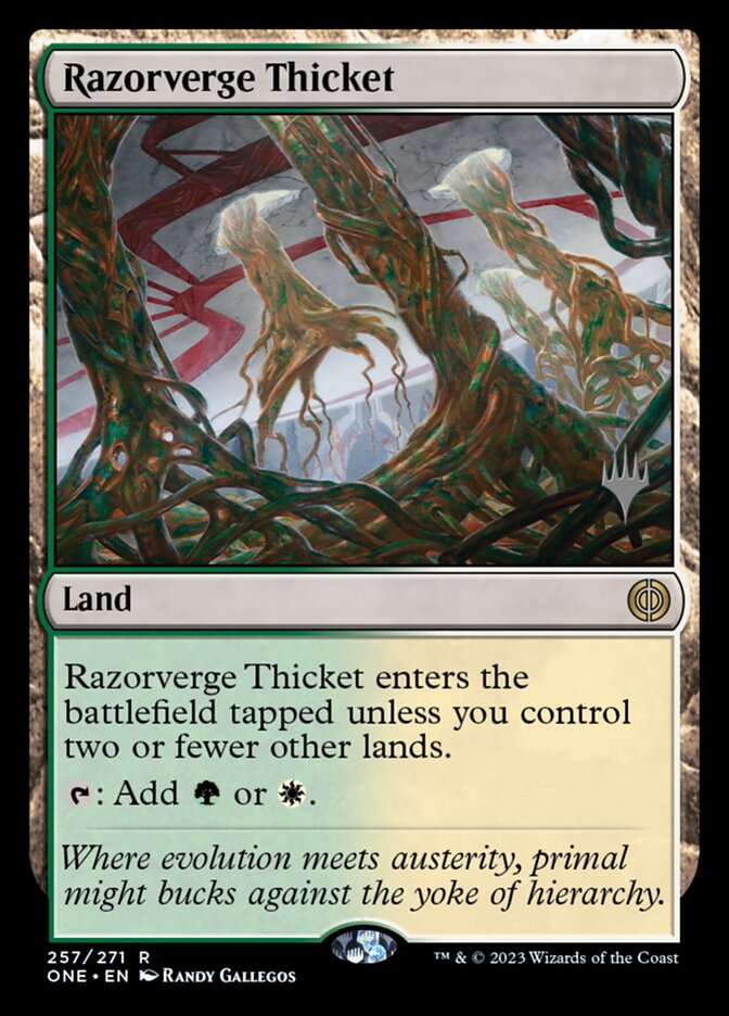 Razorverge Thicket (Phyrexia: All Will Be One Promos)