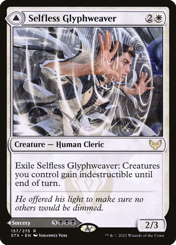 Selfless Glyphweaver (Strixhaven: School of Mages)