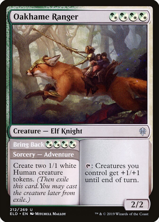 Oakhame Ranger // Bring Back (Throne of Eldraine)