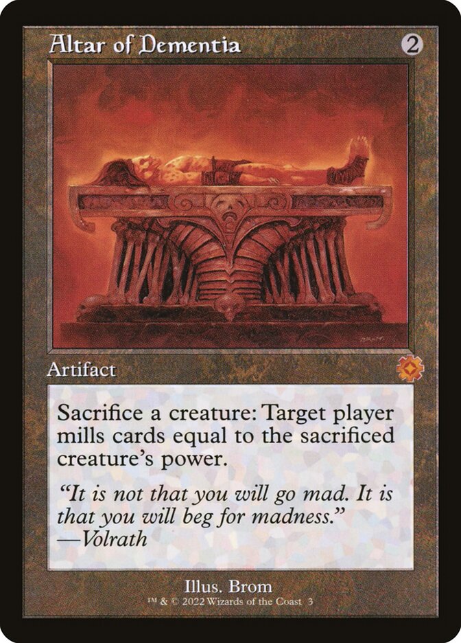 Altar of Dementia (The Brothers' War Retro Artifacts)
