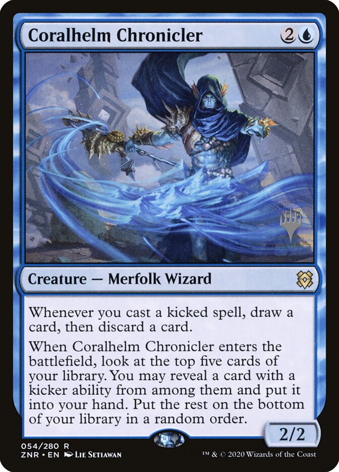 Coralhelm Chronicler (Zendikar Rising Promos)