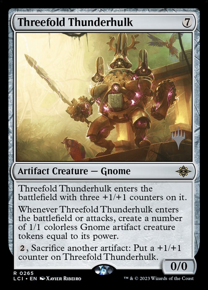 Threefold Thunderhulk (The Lost Caverns of Ixalan Promos)