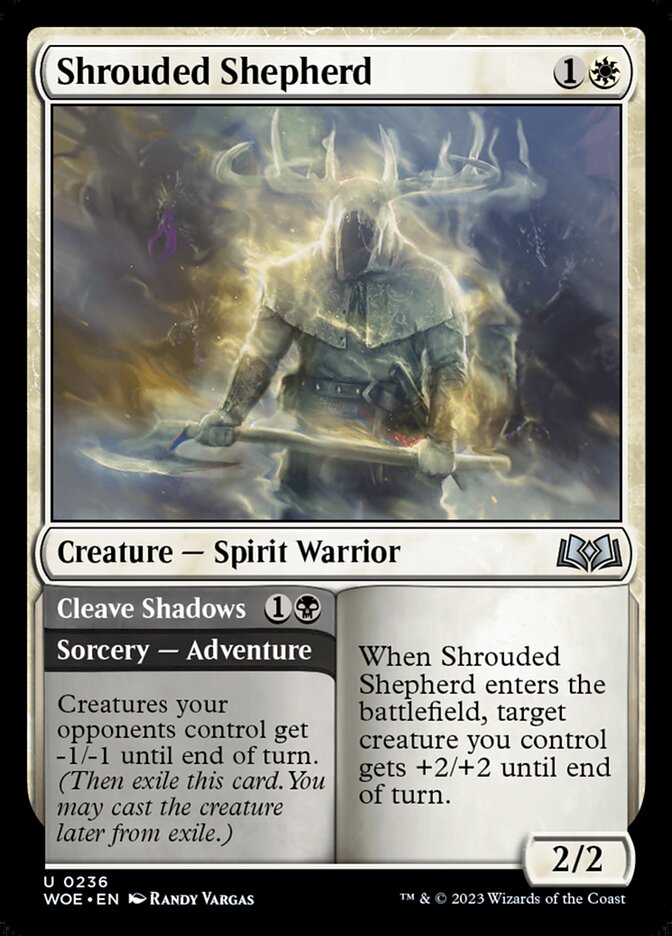 Shrouded Shepherd // Cleave Shadows (Wilds of Eldraine)