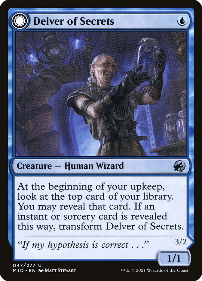 Delver of Secrets (Innistrad: Midnight Hunt)