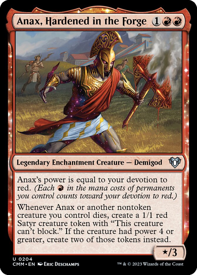 Anax, Hardened in the Forge (Commander Masters)