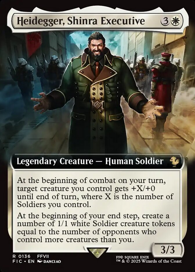Heidegger, Shinra Executive (Final Fantasy Commander)