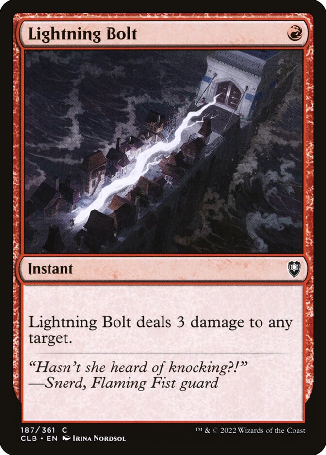 Lightning Bolt (Commander Legends: Battle for Baldur's Gate)