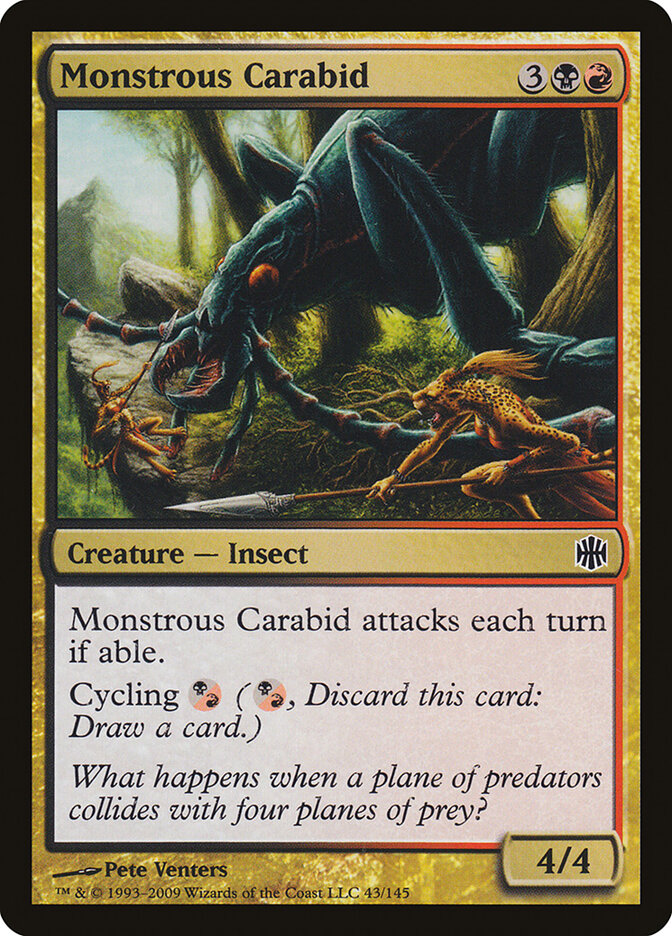 Monstrous Carabid (Alara Reborn)