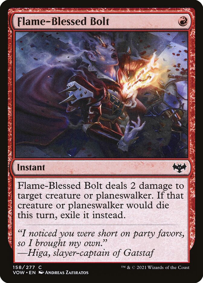 Flame-Blessed Bolt (Innistrad: Crimson Vow)
