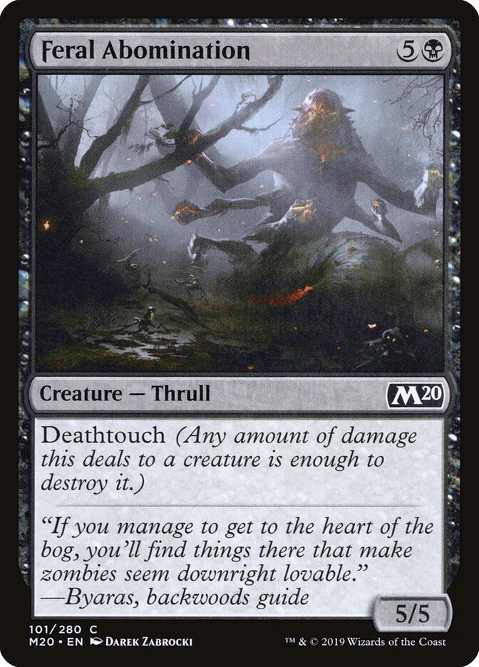 Feral Abomination (Core Set 2020)
