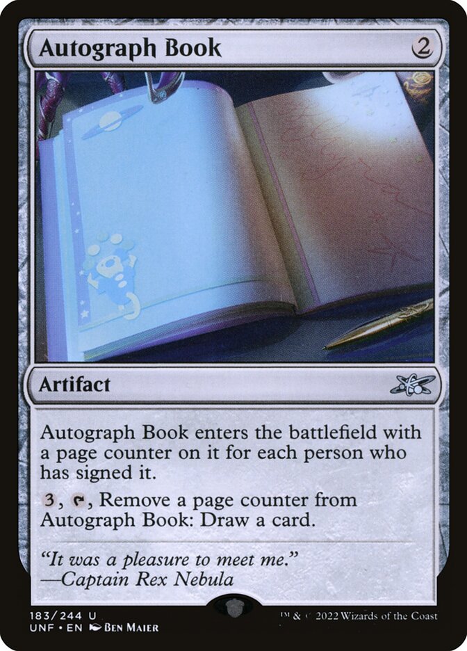 Autograph Book (Unfinity)