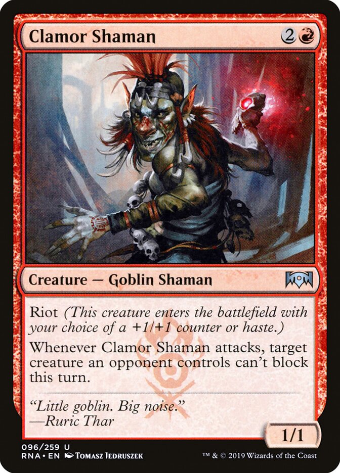 Clamor Shaman (Ravnica Allegiance)