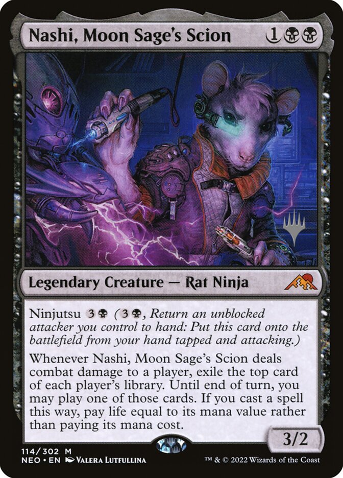 Nashi, Moon Sage's Scion (Kamigawa: Neon Dynasty Promos)