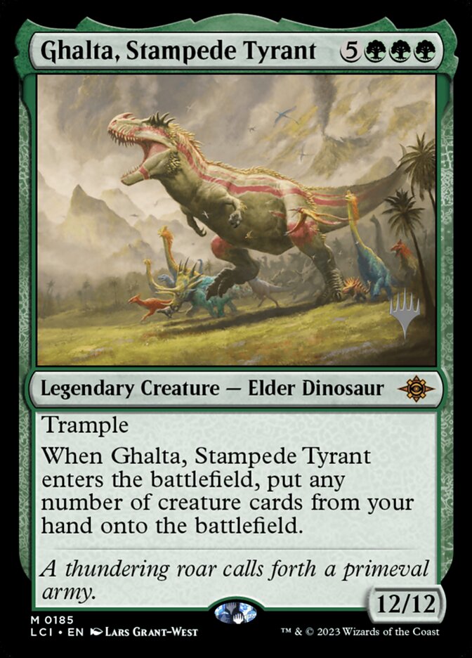 Ghalta, Stampede Tyrant (The Lost Caverns of Ixalan Promos)