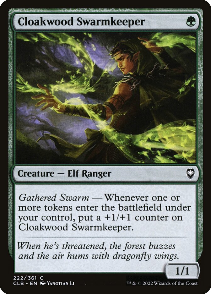 Cloakwood Swarmkeeper (Commander Legends: Battle for Baldur's Gate)