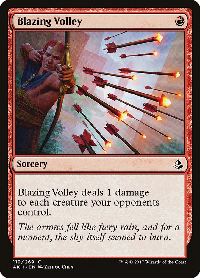 Blazing Volley (Amonkhet)