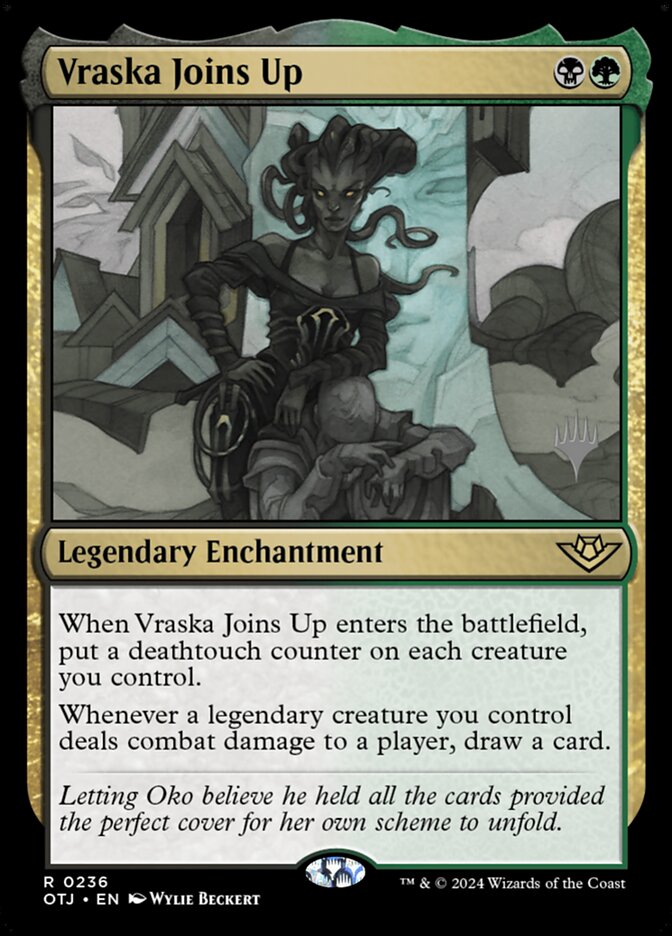 Vraska Joins Up (Outlaws of Thunder Junction Promos)
