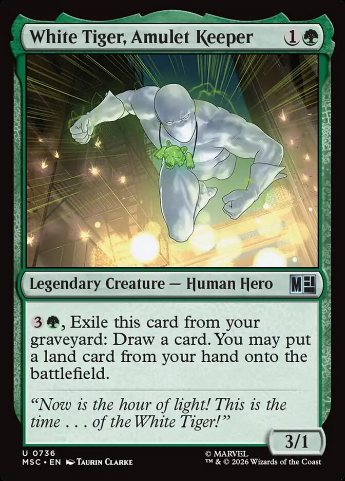 White Tiger, Amulet Keeper (Marvel Super Heroes Commander)