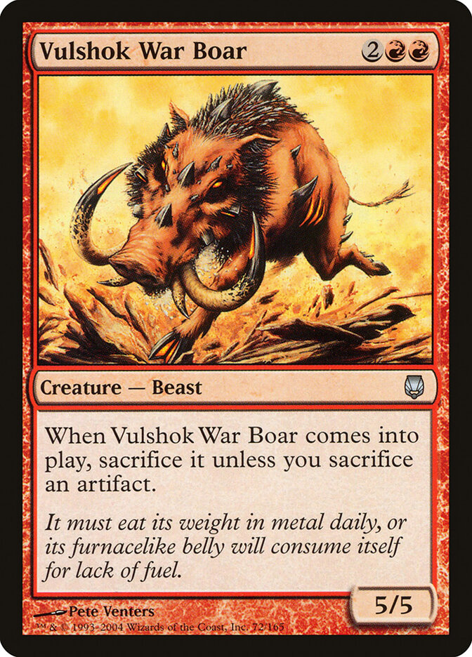 Vulshok War Boar (Darksteel)