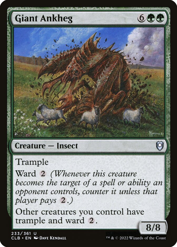 Giant Ankheg (Commander Legends: Battle for Baldur's Gate)