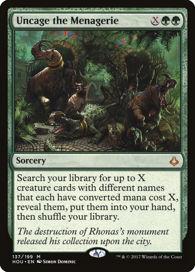 Uncage the Menagerie (Hour of Devastation)