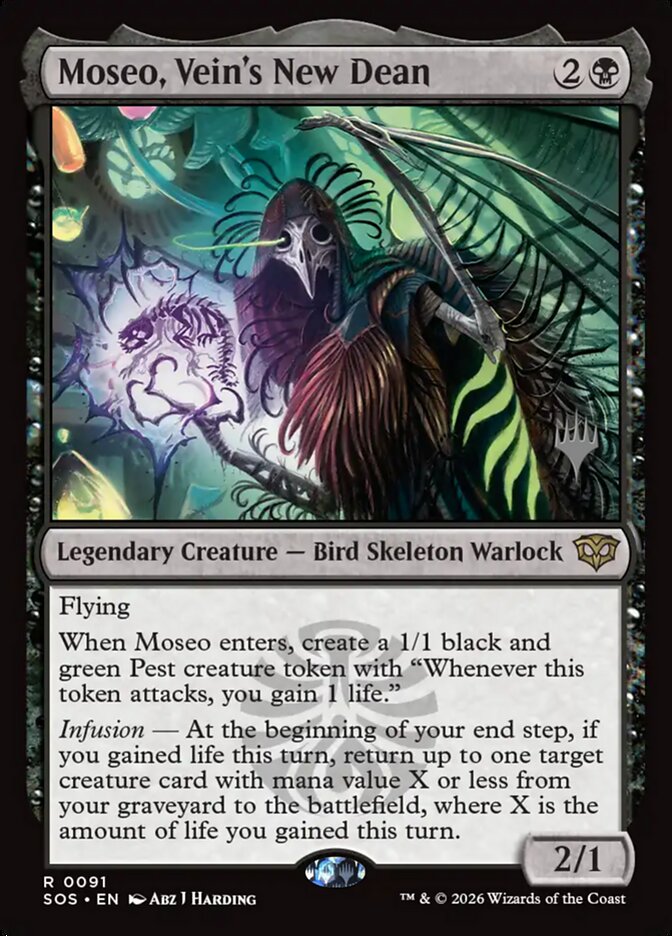 Moseo, Vein's New Dean (Secrets of Strixhaven Promos)